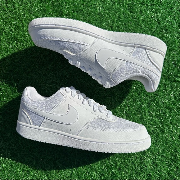 Nike Court Vision Low Triple White - Picture 9 of 12